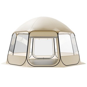 VEVOR Pop up Bubble Tent, 15 x 13.8 ft Waterproof & UV-Resistant, Clear  Camping Tent Shelter, Outdoor Garden Dome Igloo Tents with Windows, Beige :  Target