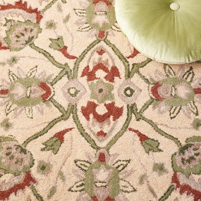 Antiquity Rust and Ivory Wool 3' x 5' Hand-Tufted Area Rug