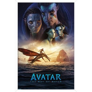 Trends International Avatar: The Way Of Water (2022) - One Sheet Framed Wall Poster Prints - 1 of 4