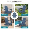 Hyleory HDPE Outdoor Folding Chair with Cloud-Shaped Backrest, Portable Patio Seating - 4 of 4