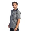 Gioberti Men's Regular Fit Yarn Dye Striped Short Sleeve Polo Shirt With Pocket - 4 of 4