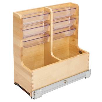 Pull-Out Storage Container Base Cabinet Organizer with fitted OXO Containers  and Blumotion Soft Close by Rev-A-Shelf