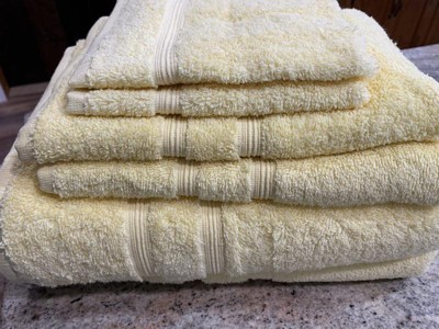 510 Design - Aegean 100% Turkish Cotton 6 Piece Towel Set - Yellow