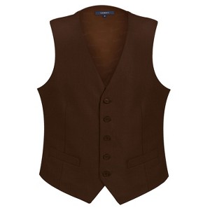 Gioberti Men's Formal Suit Vest Fit for Business or Casual Dress - 1 of 3
