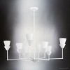 Urban Ambiance Luxury Cottagecore Indoor Chandelier,  14-3/8''H x 40"W x 40''D,  White Plaster Finish, UHP5042 - 3 of 4