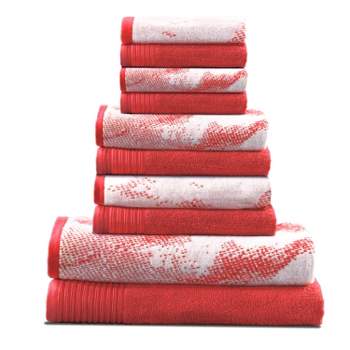 Cotton Quick Drying Solid and Marble Assorted Towel Set by Blue Nile Mills