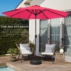 Best Choice Products 10ft Outdoor Steel Market Patio Umbrella w/ Crank, Tilt Push Button, 6 Ribs - 3 of 4