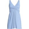 Lands' End Women's SlenderSuit V-neck Wrap Swim Dress One Piece Swimsuit Adjustable Straps - 3 of 4