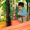Green and Yellow Outdoor Playground Captain Pirate Ship Wheel, Plastic Playground Swing Set Accessories Steering Wheel - 4 of 4