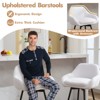 Set of 2 Counter Height Bar Chair with Backs and Armrests, 360° Swivel for Home Bar Pubs - 4 of 4