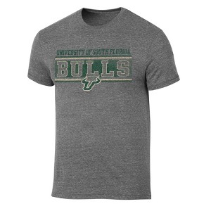 NCAA South Florida Bulls Men's Gray Tri-Blend T-Shirt - 1 of 3