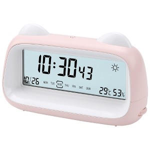 REGALWOVEN Digital Backlight Cartoon Design Loud Wake-Up Sound Alarm Clock 6.1"L x 1.8"W x 3.7"H 1 Pc - 1 of 4