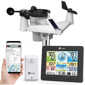 Logia 7-in-1 Wireless Weather Station with WiFi & Solar Panel - Light - 1 of 4