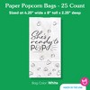 Big Dot of Happiness Ready to Pop Popcorn Bags, Baby Shower Party Favor Snack Treats, Free-Standing Individual White Paper Bags - 25 Count - 4 of 4