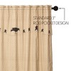 Kettle Grove Shower Curtain with Attached Applique Crow and Star Valance 72x72 VHC Brands - 3 of 4