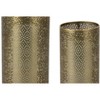 Decorative Punched Metal Candle Holders – 10" Tall Set of 4 by Melrose - 3 of 3
