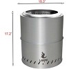 15" Smokeless Fire Pit - Portable Stainless Steel Wood Burning Stove with Carry Bag & Detachable Ash Pan, Camping Grill for Outdoor, Backyard, Hiking - 3 of 4