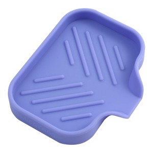 Silicone Bathroom Soap Dishes with Drain Spout-Bathroom and Kitchen Sink Organizer - 1 of 1