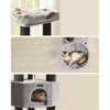 Feandrea Cat Tree for Large Cats, 63-Inch Heavy-Duty Cat Tower with Self-Warming Pads, 2 Self-Groomers - 3 of 4