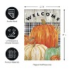 Evergreen Fresh Pumpkins Garden Suede Flag - 2 of 4