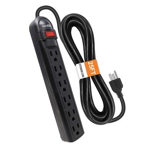 Digital Energy® 6-Outlet Surge Protector Power Strip - 1 of 4