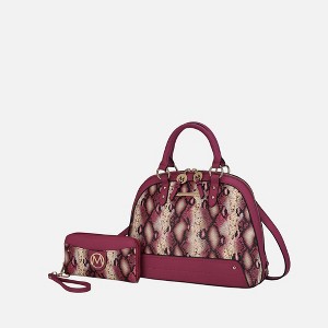 MKF Collection Frida Women’s Functional Vegan Leather Satchel Bag and Wallet by Mia K - 1 of 4