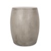CAVINAS Modern Geometric Shape Patio End Table, Outdoor End Tables, Outdoor Lightweight Concrete Side Table, Minimalist Outdoor Side Table - 4 of 4