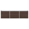vidaXL Durable Corten Steel Planter - Weather-Resistant Rectangle Raised Bed for Outdoor Planting - 24.4"x11.8"x11.4" - Easy to Assemble Garden Décor - 2 of 4