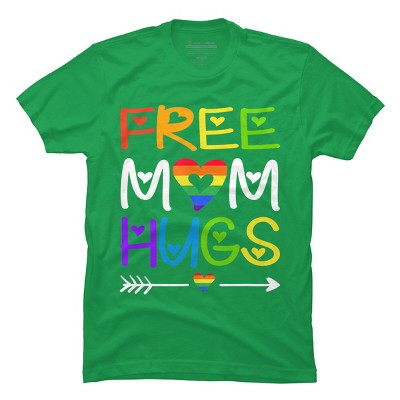 Adult Design By Humans Rainbow Free Mom Hugs Pride Arrow By Avocato T-Shirt