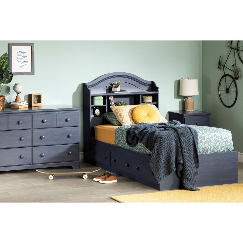 Summer Breeze 1 Drawer Kids&#39; Nightstand Blueberry - South Shore, 3 of 11