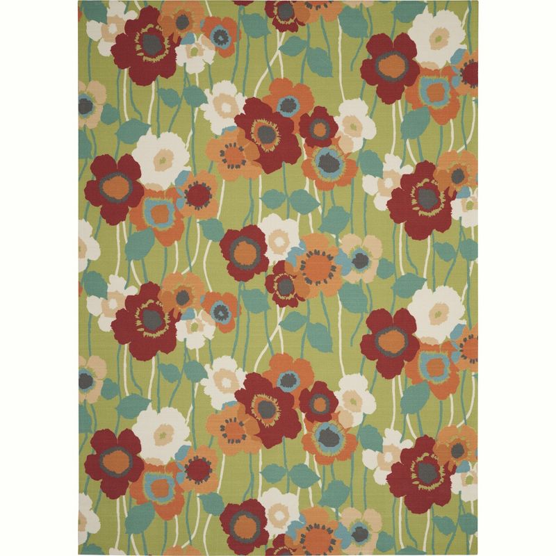 Waverly Sun & Shade "Pic-A-Poppy" Bluebell Indoor/Outdoor Area Rug by Nourison, 1 of 14