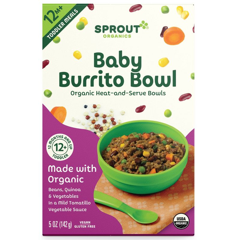 Sprout Foods Organic Burrito Bowl Toddler Meals - 5oz, 1 of 6