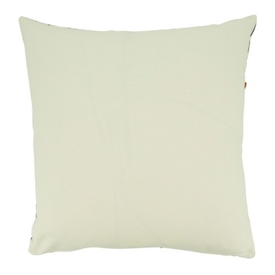 Multicolor Patchwork Lace Appliqué Cotton Throw Pillow