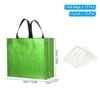 Unique Bargains Reusable Non-Woven Metallic Shiny Finish Gift Goodie Bags 12 Pcs - 2 of 4