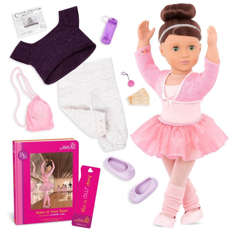 Our Generation Sydney Lee with Storybook &#38; Outfit 18&#34; Ballet Doll, 1 of 11