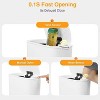 LunaLulinlk 2 Pack 3.2 Gallon Automatic Touchless Garbage Can, Small Motion Sensor Smart Trash Can, Slim Waterproof Trash Bin White - 2 of 4