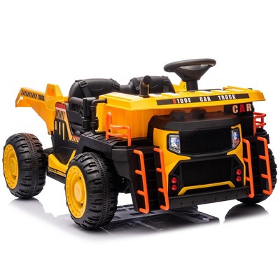 Whisen Two-seater Kids Ride, Seat width 19.69in, E-rear dump, Gift for Kids Aged 3+