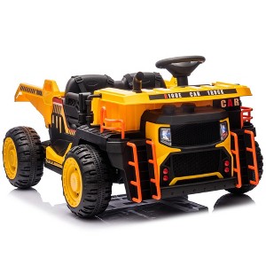 Whisen Two-seater Kids Ride, Seat width 19.69in, E-rear dump, Gift for Kids Aged 3+ - 1 of 4