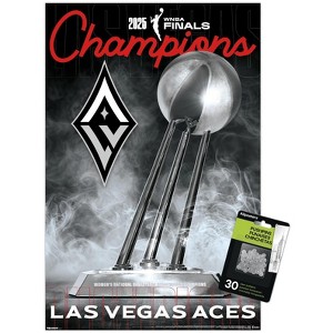 Trends International WNBA Las Vegas Aces - 2025 WNBA Finals Team Logo Unframed Wall Poster Prints - 1 of 4