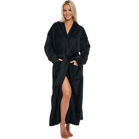 Adr Women's Classic Winter Bath Robe, Hooded Soft Cozy Plush Fleece  Bathrobe Loungewear : Target