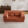 Whisen Modern Compression Loveseat, Convertible Floor Sofa Bed,DIY Boneless Modular Sectional Couch, No Assembly Required - 4 of 4