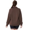 BLUEMING Womens Sweatshirts Polo Neck Quater Zipper Sweatshirts Athletic Tops for Gym Yoga Fall Athleisure - 4 of 4