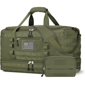 Tactical Duffle Bag for Men & Women, Gym & Travel Carry-On with Toiletry Bag, Shoe Compartment & Wet Pocket - 1 of 4