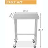 Stainless Steel Work Table, 400lb Capacity Commercial Prep Table with Galvanized Legs for Kitchen, Restaurant, Garage - 3 of 4