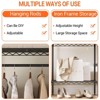 Heavy Duty Metal Clothing Rack with 4 Hanging Rods & 8 Shelves, Adjustable Freestanding Closet Organizer - 4 of 4
