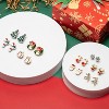 9-18 Pairs Women Christmas Earring Set, Cute Festive Jewelry Hypoallergenic Christmas Gifts for Kids Teens Girls (9 Pairs B Style) - 3 of 4
