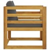 vidaXL Patio Chair with   Cushions Solid Acacia Wood - 3 of 4