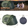 FURNIinspire Camping Tents 5-8 Person Pop Up Tent For Outdoor Hiking, Beach, Sun Shelter With Mosquito Net Windows, Green, 108.72"*81.48"*45.6" - 3 of 4