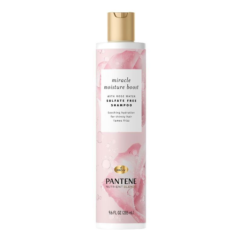 Pantene Nutrient Blends Sulfate Free Miracle Moisture Rose Water Shampoo, 2 of 11