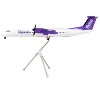 Bombardier Q400 Commercial Aircraft "Flybe" (G-ECOE) White with Purple Tail 1/200 Diecast Model Airplane by GeminiJets - 3 of 4